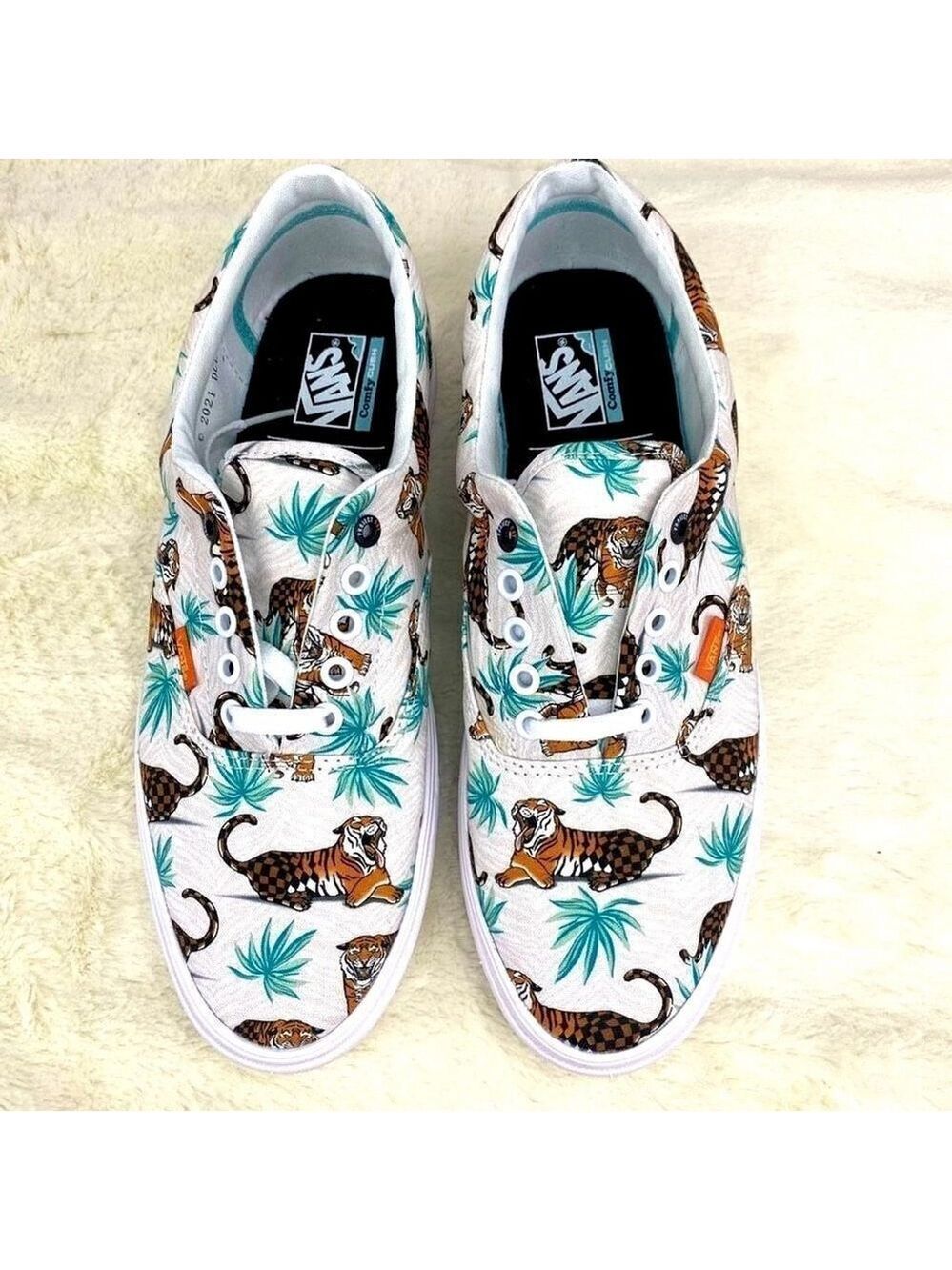 New Vans Project Cat Tigers Clemson Sneakers Low Discovery Mens 10.5 women 12